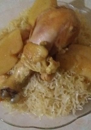 صورة لوصفة رشتة بدجاج