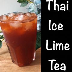 A picture of How To Make Thai Tea At Home • Easy Recipe •Thai Iced Lime Tea".