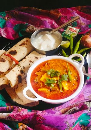A picture of Restaurant style kadai paneer sabji 😋.