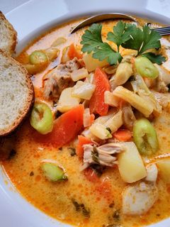 Zöldbab-leves 2 recept fotója