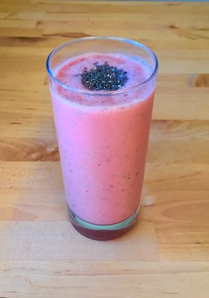 A picture of Watermelon Smoothie with Yogurt Recipe.