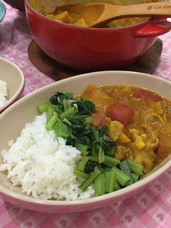 番茄南瓜咖哩飯 的食譜成品照片
