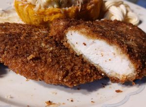 Una foto de Milanesas de Pollo Rústicas