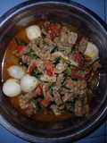 Sambal tempe telur puyuh udang rebon ♡