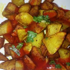 Fried potatoes A picture of Fried potatoes.