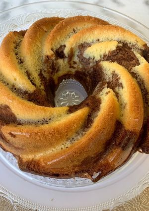 Une photo de Gâteau marbré au nutella