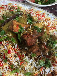 صورة لوصفة مقلوبه خضار بالدجاج صحيه ودايت 😋