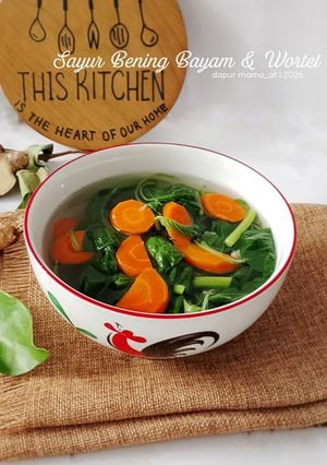 Foto resep Sayur Bening Bayam dan Wortel