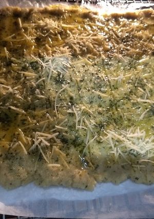 Una foto de Garlic cheese bread keto