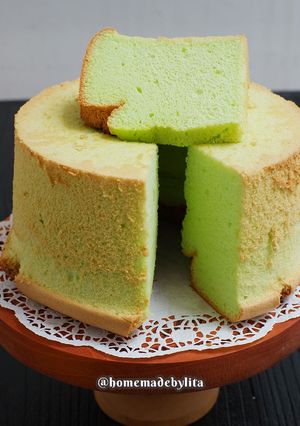 Foto resep Pandan Chiffon Cake #homemadebylita