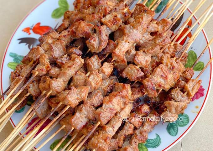 Cara Memasak Sate Maranggi (Daging Sapi) Bunda Pasti Bisa