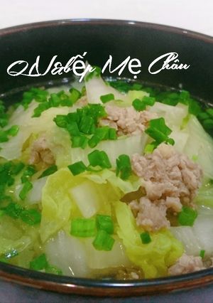 Hình của món Canh cải thảo thịt băm.
