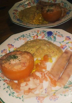 Una foto de Cena light 🍅😴