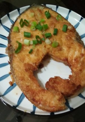日清粉炸鮭魚(氣炸鍋) 的食譜成品照片