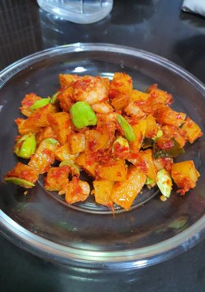 Foto resep Sambal balado kentang,udang & pete