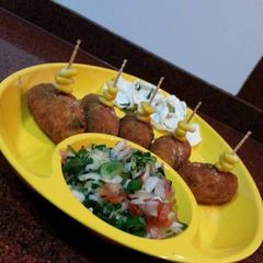 A picture of Rice croquette.
