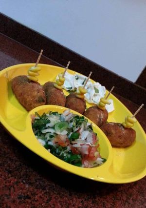 A picture of Rice croquette.
