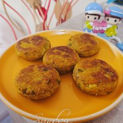 A picture of White Poha Cutlet.