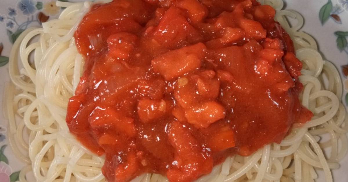 298 resep spageti saus buatan sendiri enak dan sederhana 