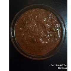A picture of Homemade pickle hot sauce.(pilipili ya kukaanga) #authormarathon.