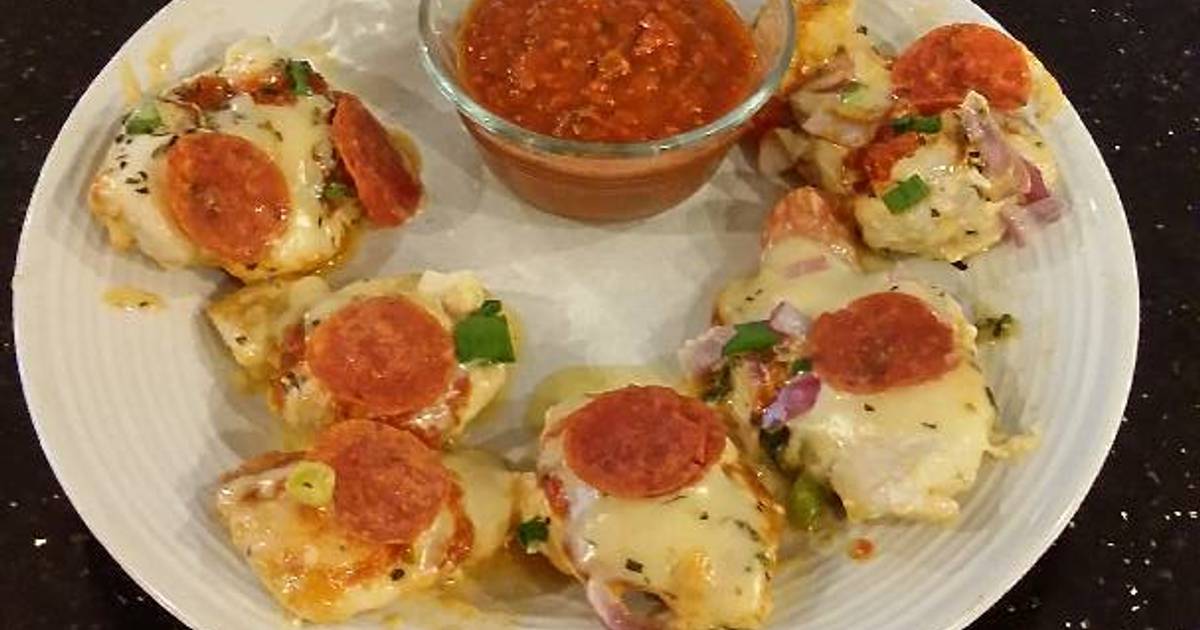 Chicken Breast Pizzas Recipe by fenway Cookpad
