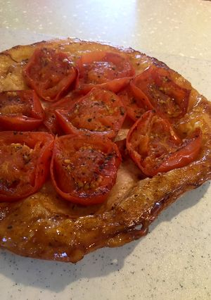 A picture of Gluten Free Tomato Tarte Tartin.