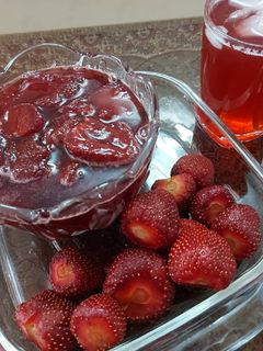 عکسی از دستور مربای توت فرنگی 🍓