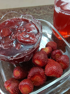 عکسی از دستور مربای توت فرنگی 🍓