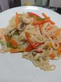 Tallarines con verduras al estilo chino