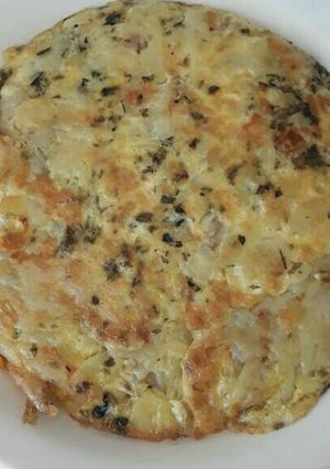 Una foto de Tortilla de papa rallada