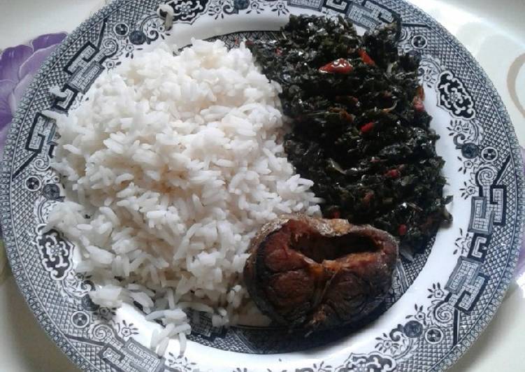 Recipe: Tasty White rice with vegetable source
