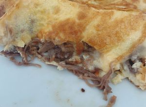 Foto de Omelete com carne (reaproveitamento)
