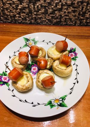 Una foto de Champiñones rellenos 🍄