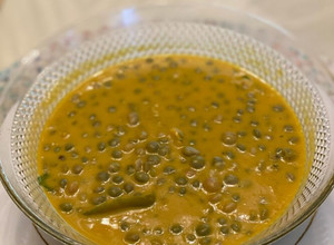 Una foto de Guandules verdes guisados con leche de coco 🥥