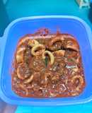 Sambal sotong simple dan pekat