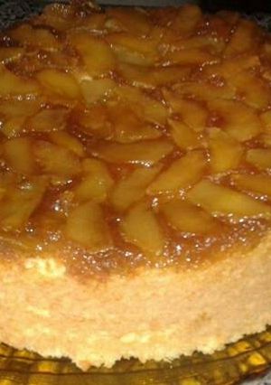Una foto de Torta invertida de manzana