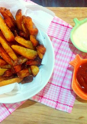Foto resep Triple Cooked Chips: crispy outside, fluffy inside