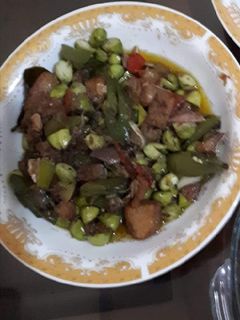 Foto resep Tumis pete jambal roti cabe hijau