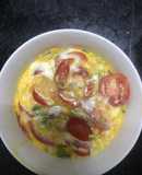 Trứng gà hấp cà chua