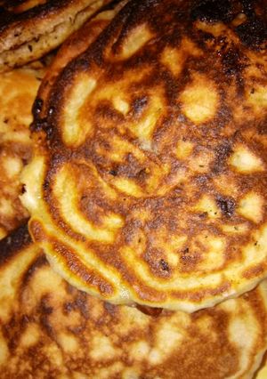 A picture of Chocolate chip pancakes.