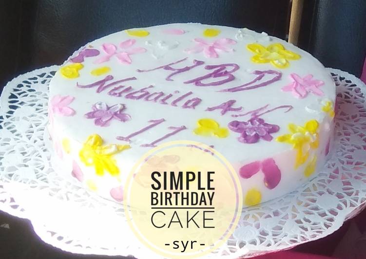 Simple Birthday Cake 🎂