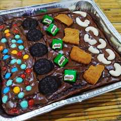 รูปของ Shiny fudgy brownie