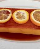 Pastel frío de naranja