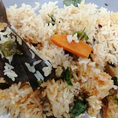 Hyderabadi veg Pulao A picture of Hyderabadi veg Pulao.
