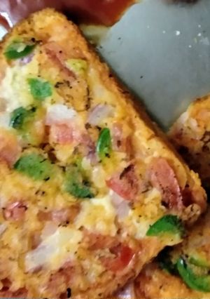 A picture of Bread PIZZA.