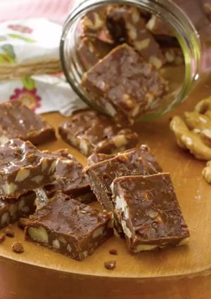 Una foto de Calugas de chocolate y nuez