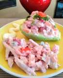 Palta rellena de pollo