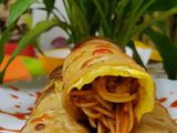 চাউমিন এগ রোল ।(Chow mein egg roll recipe in Bengali)