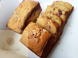 Butterscotch & strawberry nutty fruit cake loaf