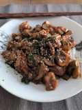 Pollo en salsa de ostras